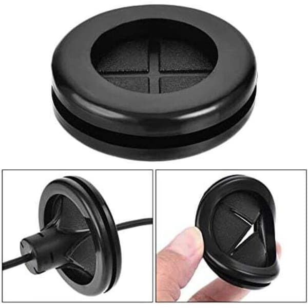 Rubber Grommet Round Double Sided Support Diameter 40mm Rubber Cable Gland Protection 4pcs