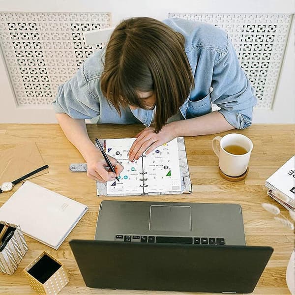 Budget Binder Tegnebog til kontantfyldning Penge Organizer Binder Budgetbog Planlægger med etiket