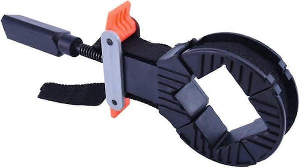 Frame tensioner with 4 jaws, quick-adjustable strap, with 4m nylon strap, corner tensioner, clamp for picture frame, box (FMY)