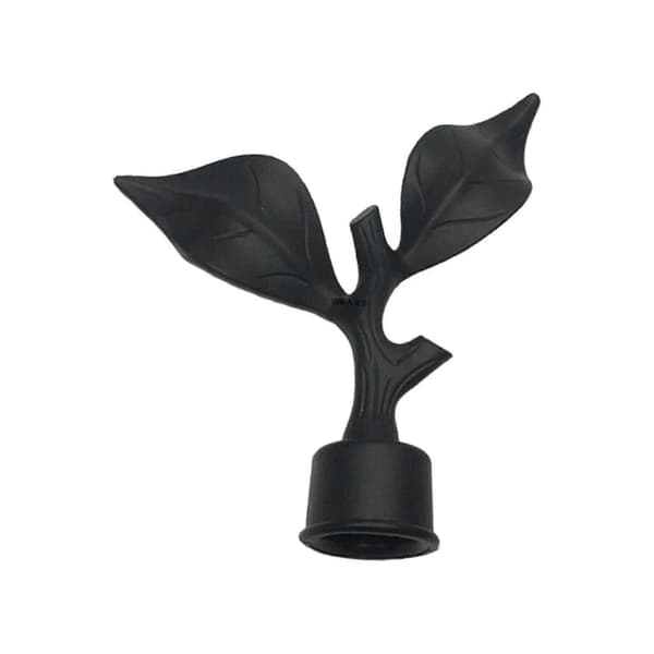 Gardinstangsknopper, 4 stk. sorte gardinstangshovedknopper vinduesgardinstang dekorknopper, til 22 mm diameter stang C