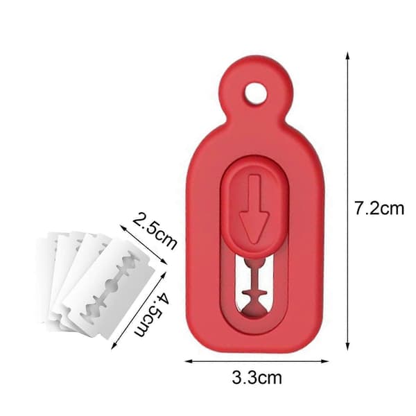 Magnetisk dejridsningsværktøj med push-pull-design, brugervenlig brødkniv til surdejsbagning, ergonomisk greb, brødbageværktøj med 5 barberblade