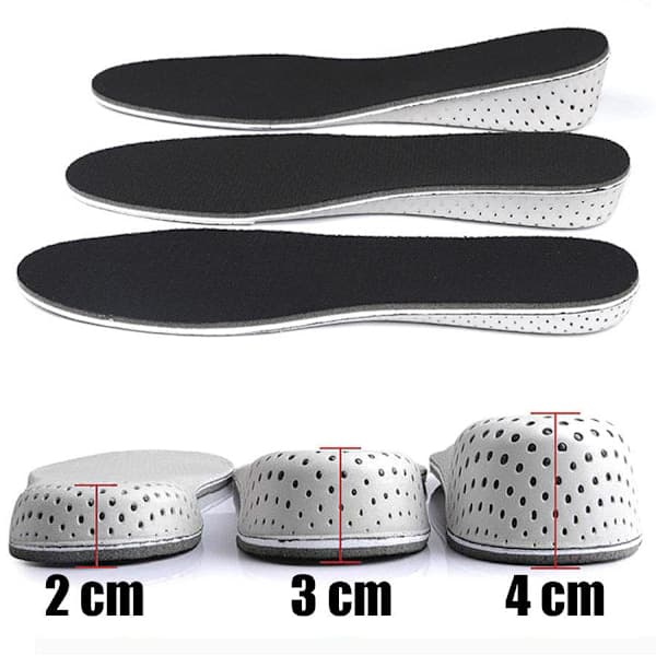 Shoe Inserts / Grow Taller Insole / Inserts for Men Black All Sizes All Sizes