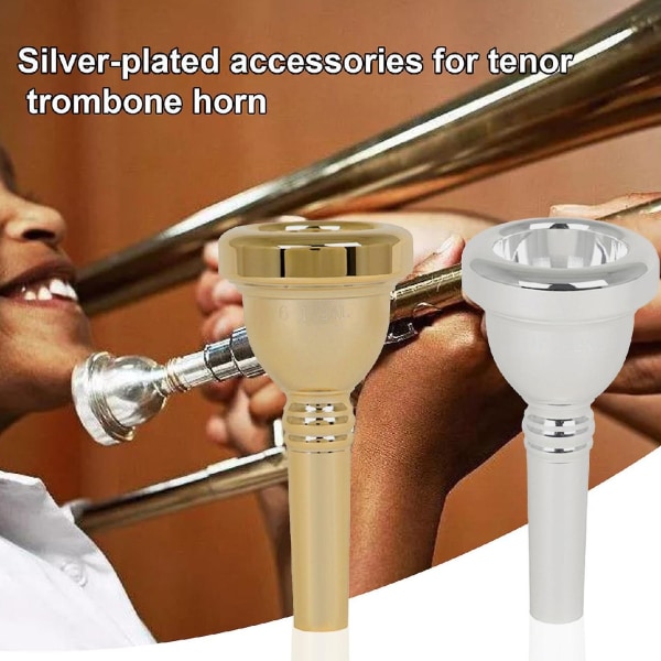 6,5al Trombonsmunstycke Slät Yta Slitstarkt Robust Trombonmässing Munstycke för Nybörjare