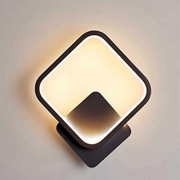 Yafido LED Wall Light LED Square Wall Lamp 12w White Warm 3000k Modern Wall Lamp