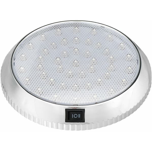 2 stk for campingvogn bobil 12V 46 LED innvendig taklampe