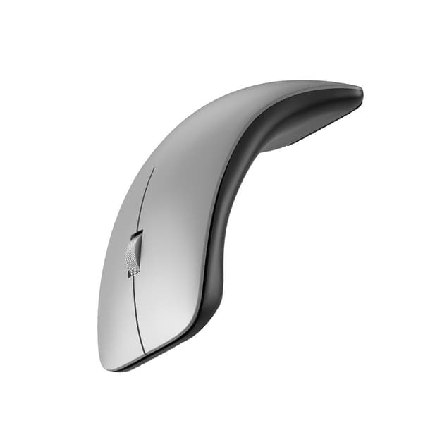 2.4G Wireless Ergonomic Mouse - Comfortable Grip, High Precision, Magnetic Cover, Compatible with Windows, IOS, Android, PC and Mac Silver Silver Silver