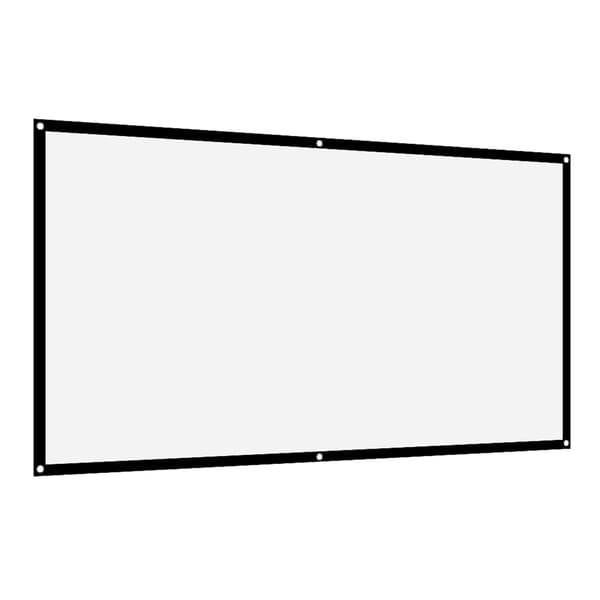 16:9 Thickened Portable Wrinkle-Free Soft White Polyester Projector Screen (100 inch)