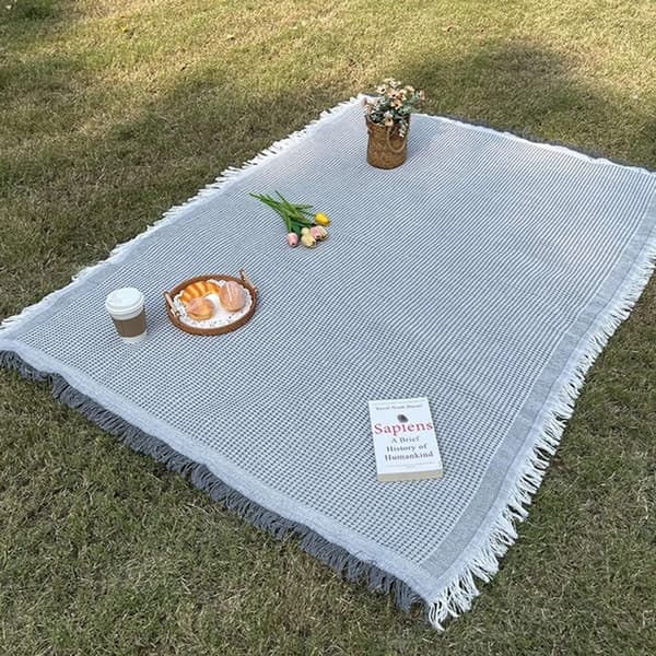 90 x 180 cm Vaskbart Picnictæppe Camping Picnictæppe Strandtæppe Varmeisoleret Sandtæt (Grøn)
