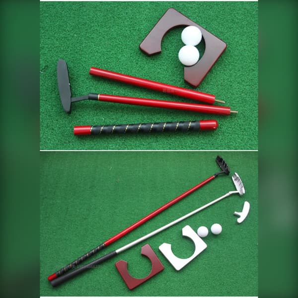 Bærbart Golf Puttesæt - Tre-delt Aftageligt Design til Rejser