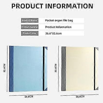 Life Organizer with Labels, \"If I Die\" Binder Organizer with Pockets, \"If I Go Missing\" Binder [DB] Blue Blue
