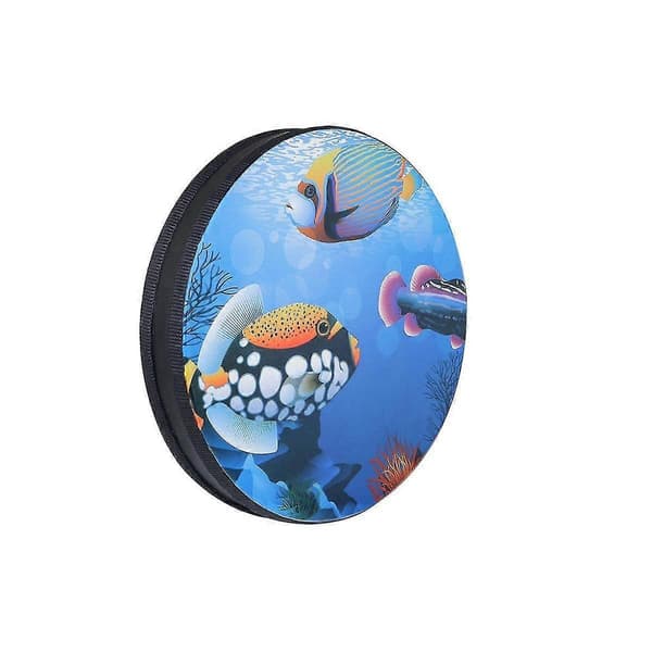 10-inch Ocean Wave Drum Educational Toys Hand Drum Ocean Wave Drum Percussion Wood, Percussion Instrument