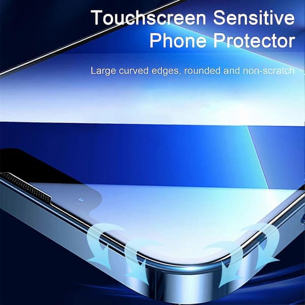 Härdat Glas Skärmskydd Ultimat Skydd Klar Display Perfekt Passform för iPhone 15/Pro