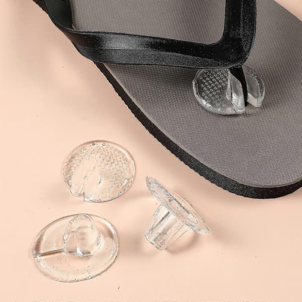 6 par damsandaler med tåskydd, tåskydd för flip-flops, tåskydd för sandaler, fotskydd