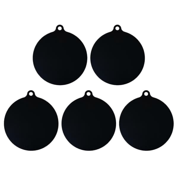 5-pack Electric Induction Cooktop Protector Mat Non-slip Mat Silicone Pad Scratch Protector Heat Insulated Mat, Black