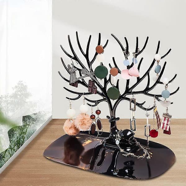 Deer-shaped jewelry stand, jewelry tree with antlers