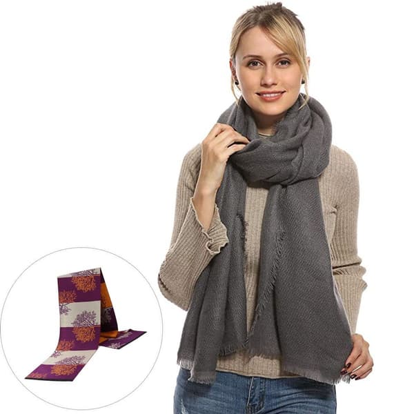 Oversized Plaid Scarves, Shawls, and Warm Cashmere Shawl from Purple Lucky Tree