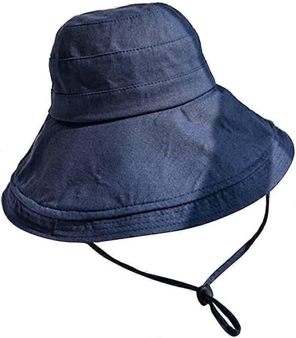 Dame Strandhat Foldbar Bredskygget Sommerhat Floppy Hat Strand Bucket Hat Have