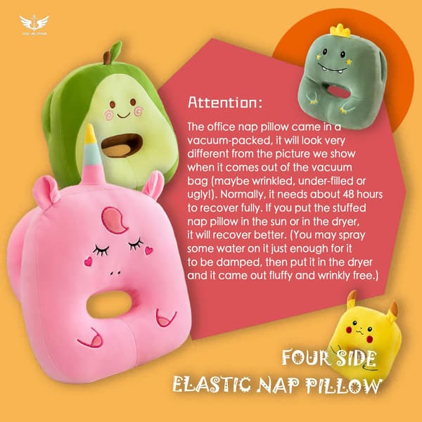 Blød, sød, enkel bjørnesovepude, sødt dyr
