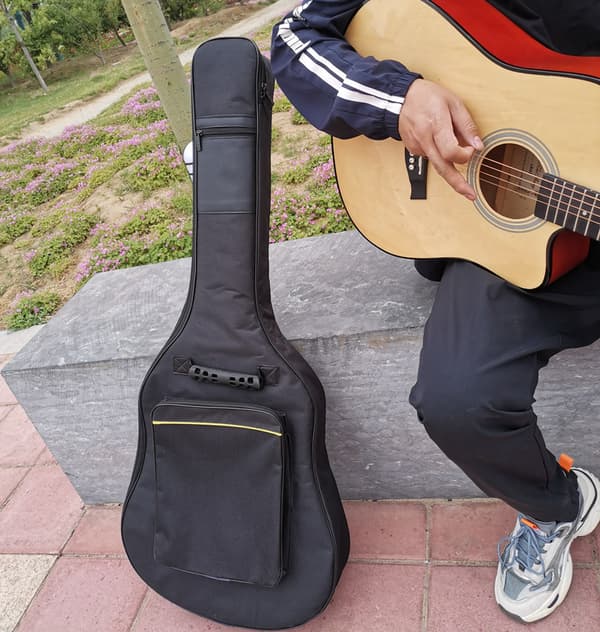 Thick Cotton Guitar Bag Ballad Double Shoulder Straps Oxford Fabric B