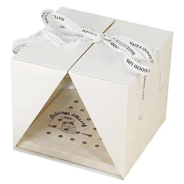 Portable 8-inch Cake Box Clear Cake Container Birthday Cake Box Cake Packaging Box