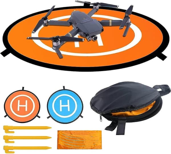 Sammenfoldelig drone landingsplade - 75 cm vandtæt helikopterplade til droner - Perfekt til Dji Mavic-serien