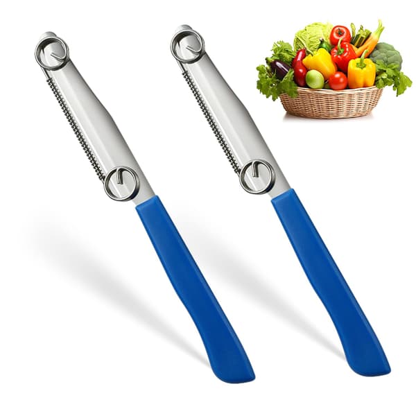 Quick Slicing Knife, New 3-in-1 Multifunctional Fruit Peeler with Removable Spring, Kitchen Utensil Sharp Steel Fruit and Vegetable Slicer