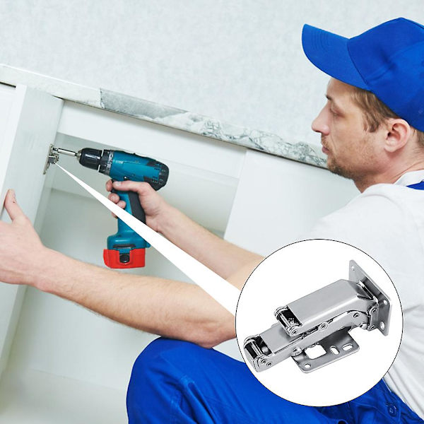 170 Degree Damping Hinge for Cabinet Doors Stable Spring Hinge for Bookcases