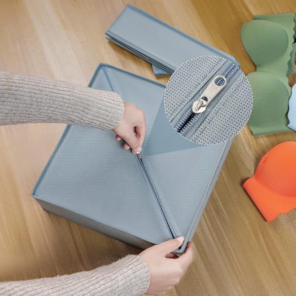Skuffe Organizer, 2-pak 6 Rum Foldbar Undertøjsopbevaring