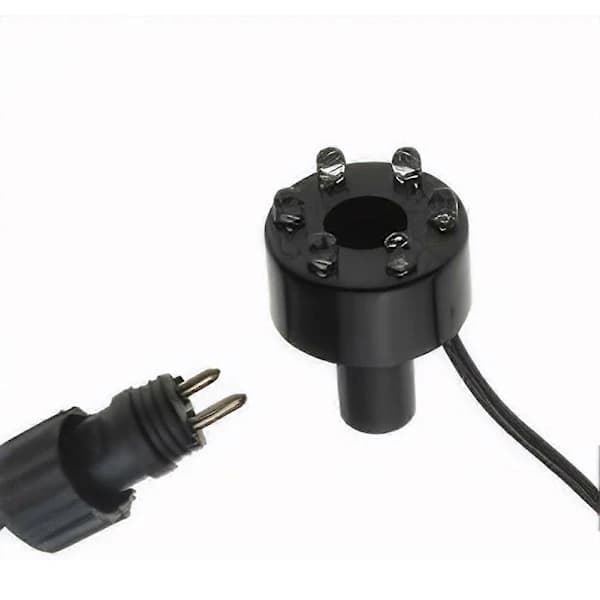 RGB 6 LED AC12V Vandfontænelampe med 2-bens forbindelse Undervandsdamlamper Vandfunktion Lys Sort