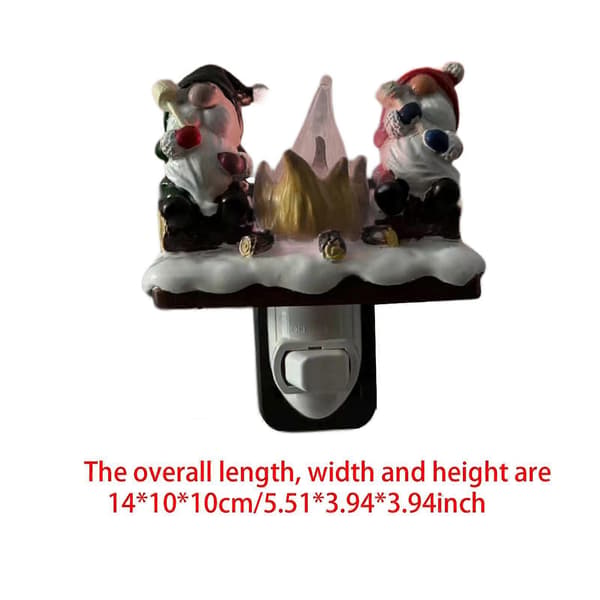 2025 Halloween Christmas Dorm Indoor Ghost Campfire Flashing Night Light Figurine