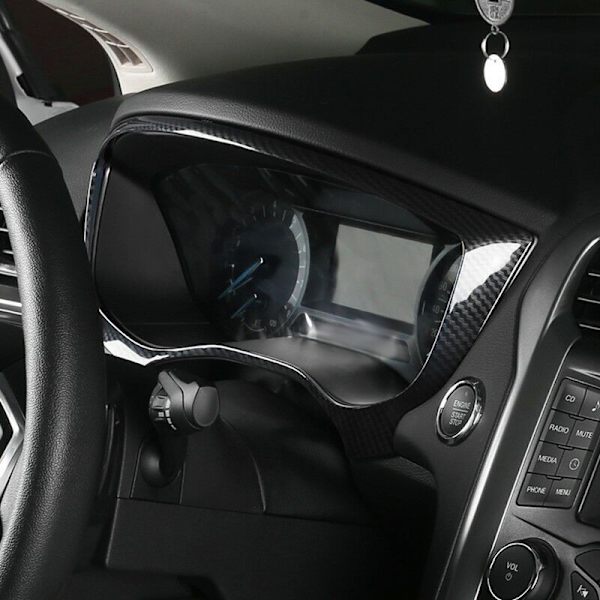 Fiber Dashboard Frame Trim Panel Cover for Mondeo 2013-2018 (Left-Hand Drive)