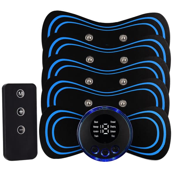 Mini Massage Machine 10 Levels Strength 5 Modes Rechargeable Low Frequency TENS Cervical Massage Pads