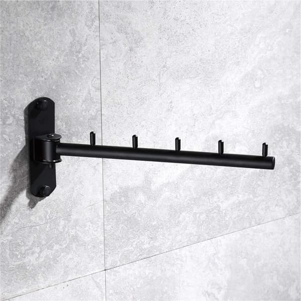 Wall Mounted Swivel Hook - 5 Stainless Steel Hangers for Clothes-FX-