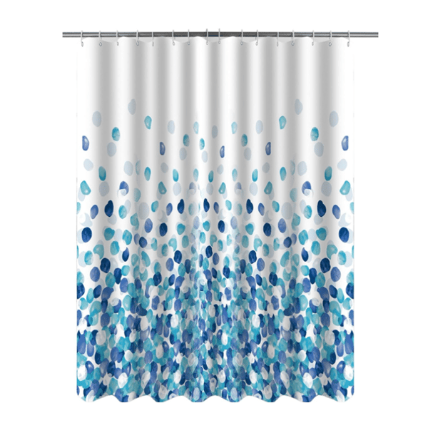 Duschdraperi, Duschdraperi 180x180 cm, Maskintvättbara Duschdraperier i Polyester med Tyngd i Nederkant och 12 Krokar, Badrumsdraperi för Badrum