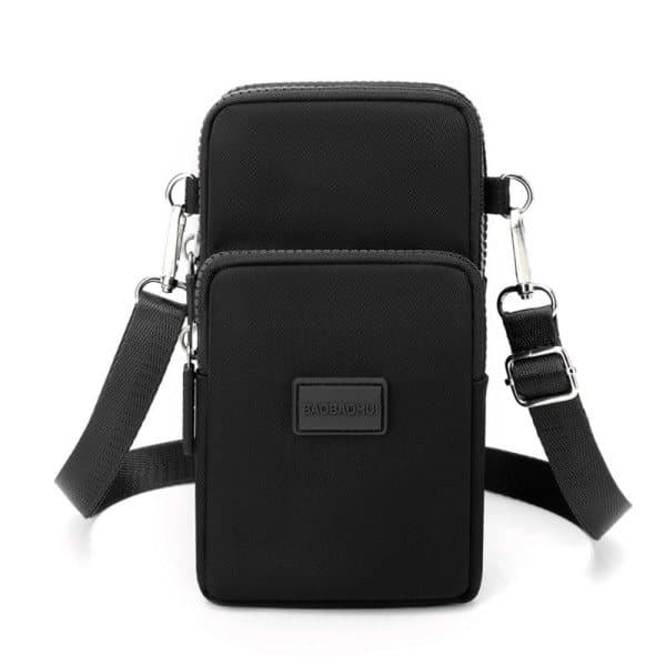 Skuldertaske Mobiltelefon Taske SORT sort black black