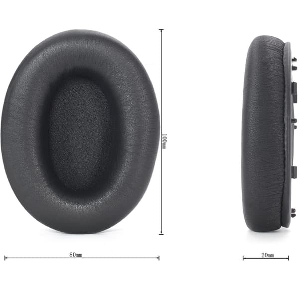 Replacement Black Lambskin Ear Pads Compatible with Sony WH-1000XM3 (WH1000XM3) - 2 pcs