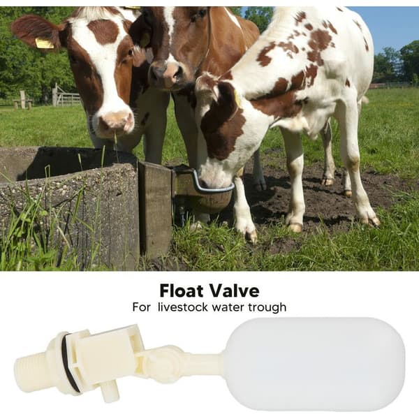 G1/2 Threaded Float Valve for Automatic Drinking Bowl Horse Cattle Goat Sheep Pig Dog Water Trough Farm Supply
