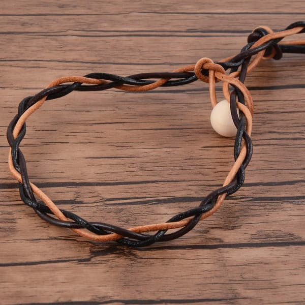 [COQQ] 3 Rolls Round Cowhide Leather Cord for Jewelry Making