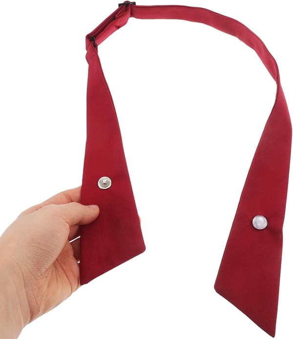 6 stk. unisex Berufsfliege af polyester med krydsstruktur, justerbar og forhåndsbundet, krølfri, modstandsdygtig til festlige lejligheder, dimissionsceremonier -