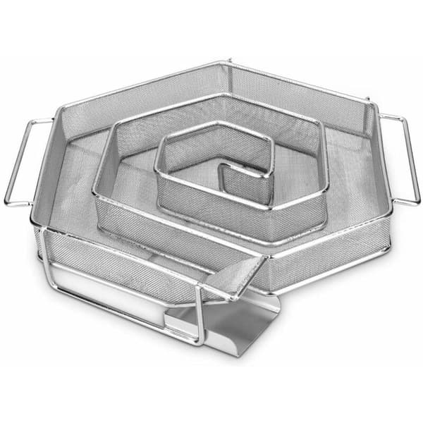 Koldrøgsgenerator i rustfrit stål - 21x18x5cm - spiralformet økonomi ild Koldrøgsgenerator til rygere - koldrøget ryger røggenerator