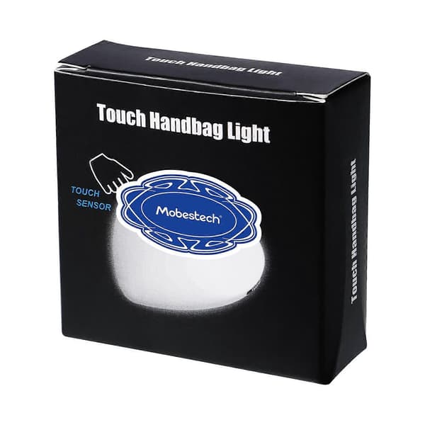 Mobestech LED Automatisk Taskebelysning Sensor Touch Aktiveret Håndtaskelampe Mini Hjerteformet Natlampe til Belysning