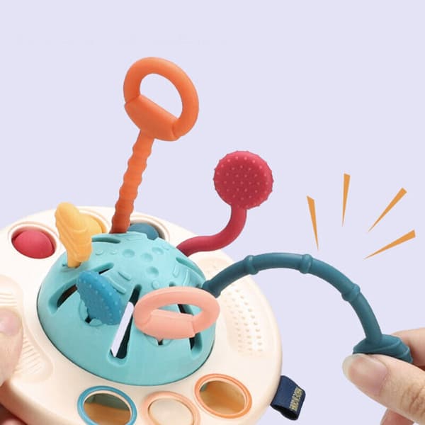 Montessori Silicone Toys Drawstring Toy Early Education
