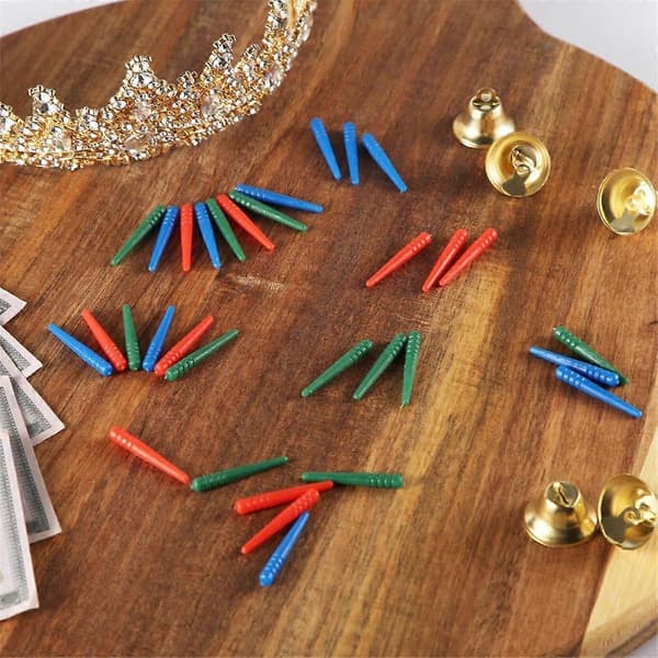 105 stk Cribbage Board Pegs, konisk design Cribbage Pegs passer til 1/8 tommers hull Cribbage Pins Board (3 farger)