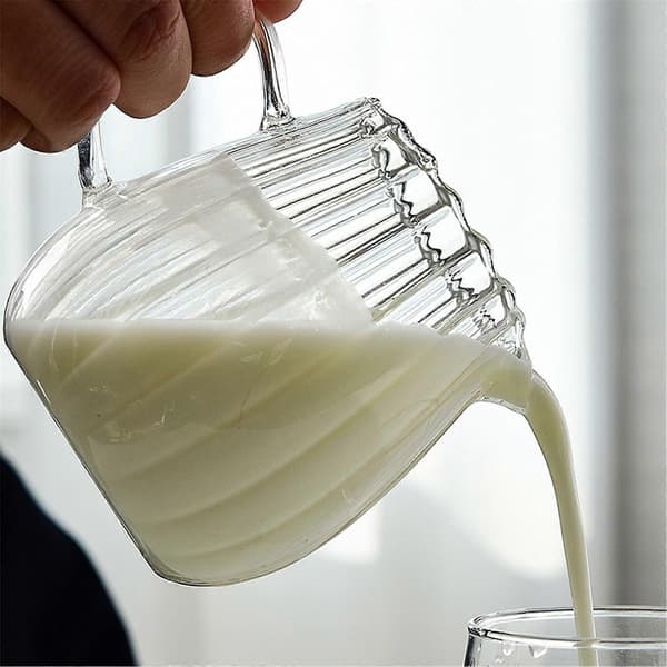 Glaskande Elegant formet kaffe mælkekande/serveringskande/kande/mælkekande til køkkenet