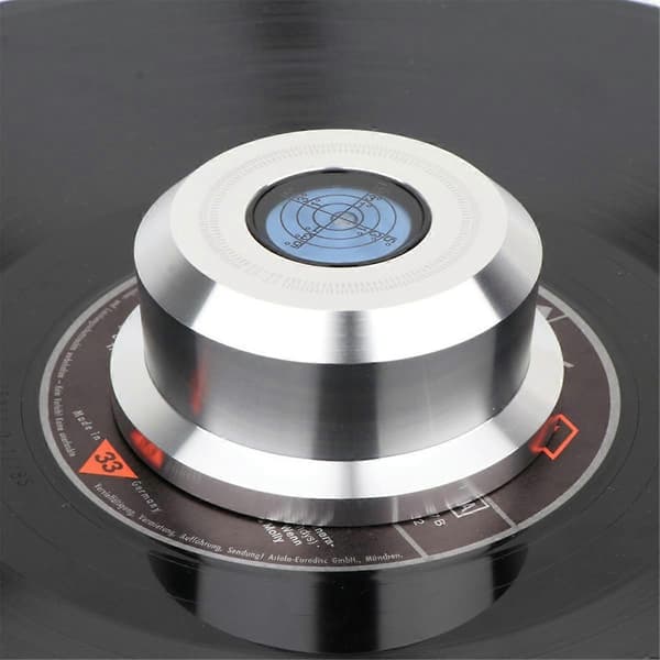 Record Weight Stabilizer LP Record Stabilizer Turntable Vinyl Clamp HiFi Premium Audiophile Quality Vinyl Vibration Silver