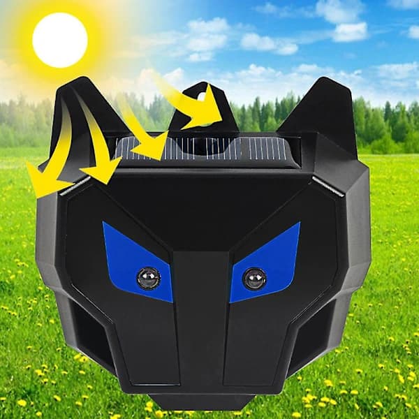 Solar-powered animal repeller for wild boar, rabbit and deer - Anti-weasel, 1 pair