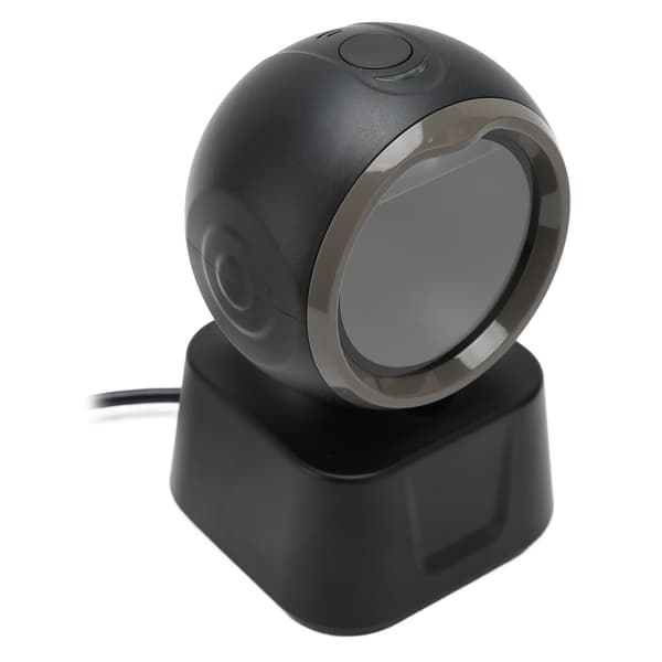 Desktop Barcode Scanner High Speed LED Indicator Prompt Tones Large Window Barcode Reader for Market Bank Store