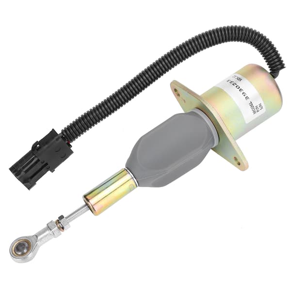 Fuel Stop Solenoid Excavator Engine Stop Electric Flameout Accessories 3930233 DC12V