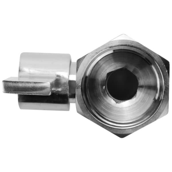 304 Rustfrit Stål Mini Kugleventil (1/2 Tomme Hun x Han) NPT Gevind