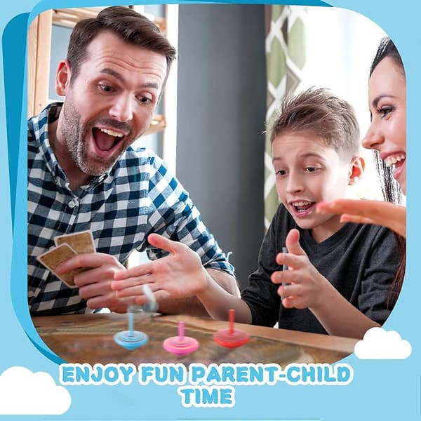 Snurror i trä, 30-pack, färgglada minisnurror, små presenter till barnkalas för barn 3 till 7 år (Ra